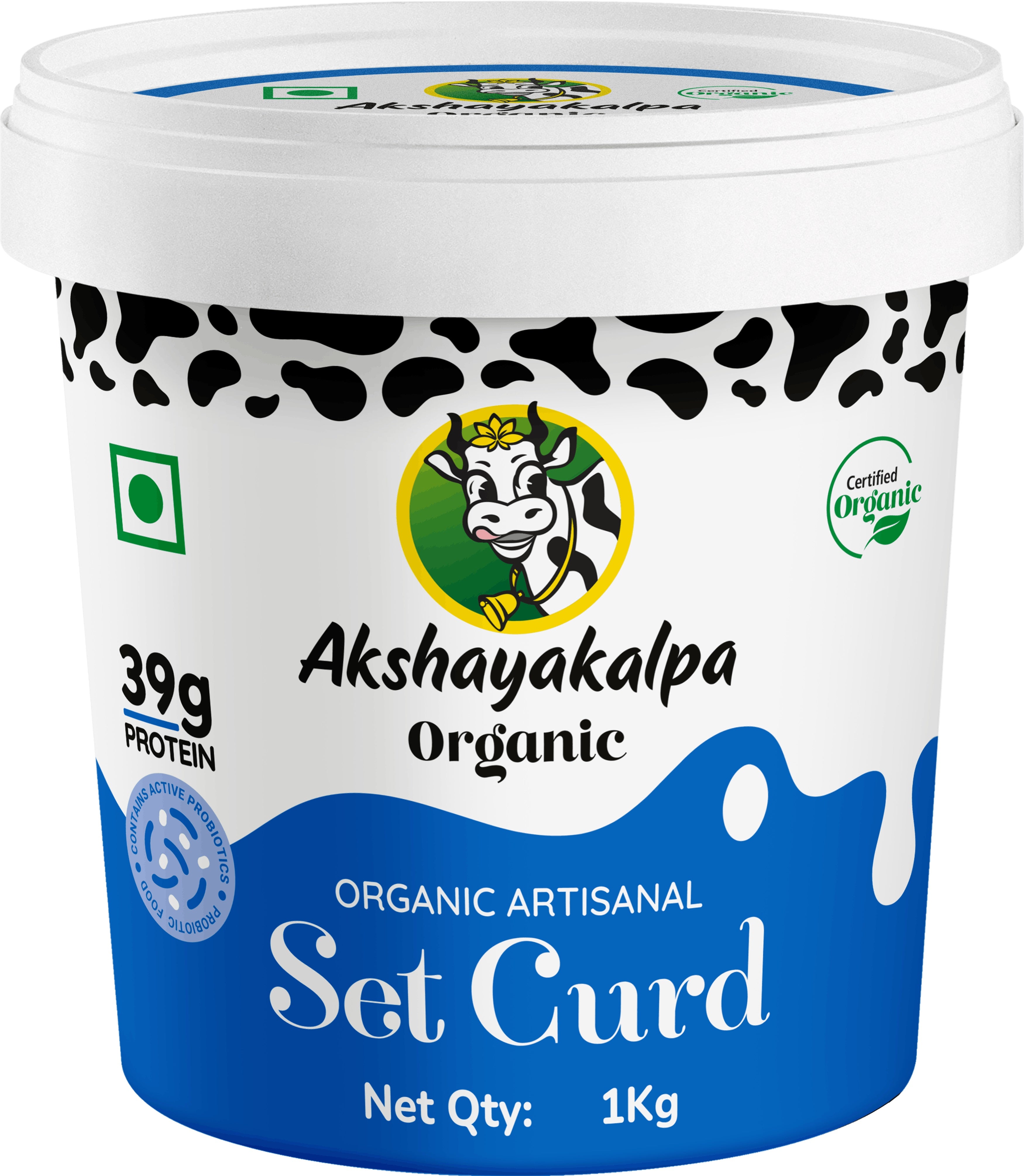 Akshayakalpa Artisanal Organic Set Curd - 1kg