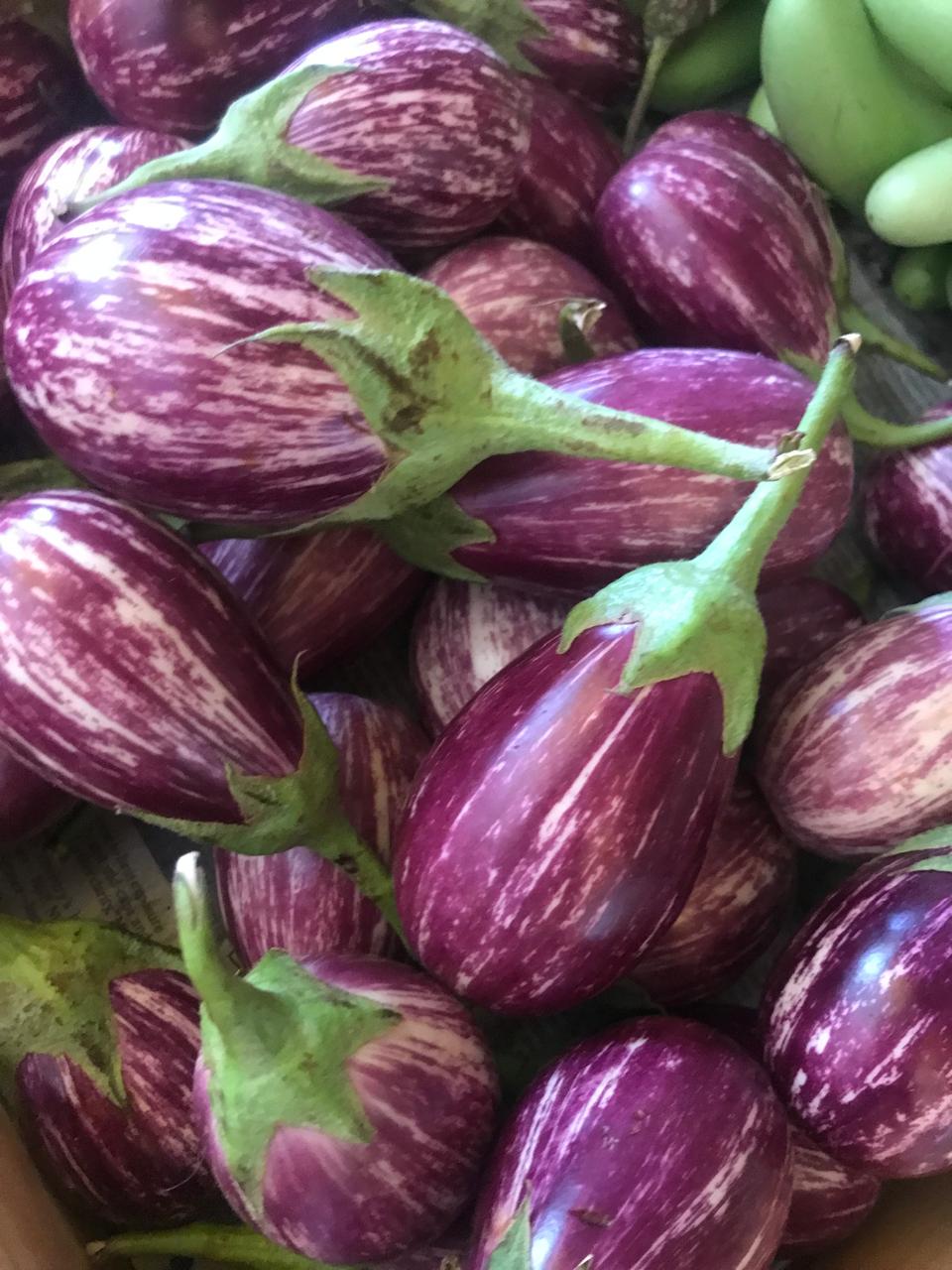 Organic Brinjal Round Small - 250g
