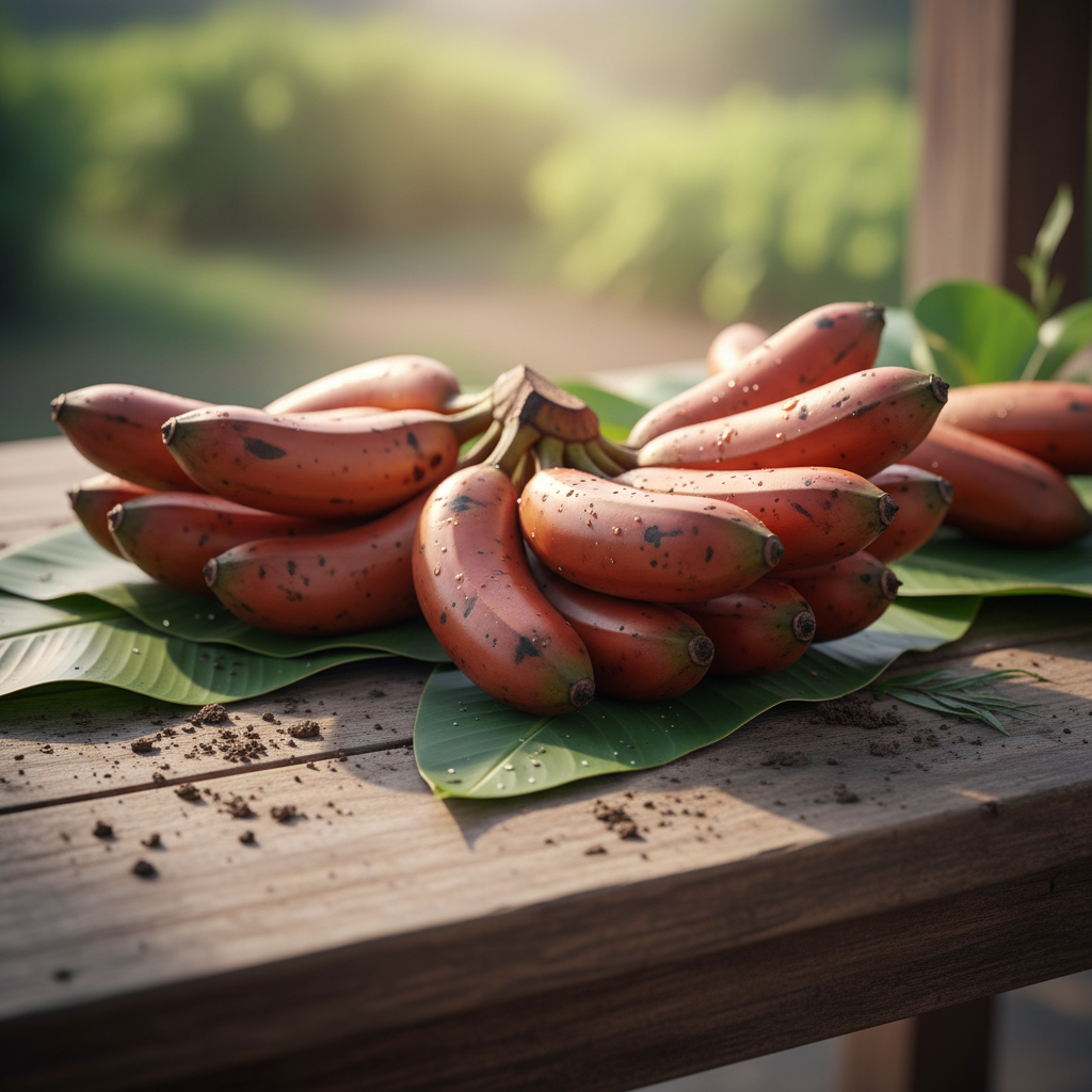 Organic Red Banana(Chandru Banana) - 1kg